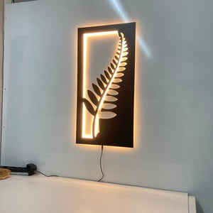 Metal LED Leaf Wall Hanging