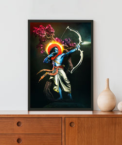 Adipurush Ram Acrylic LED Light Wall Art