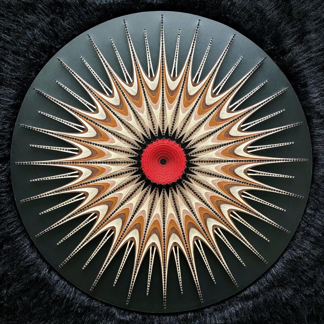 Rising Sun String Wall Art