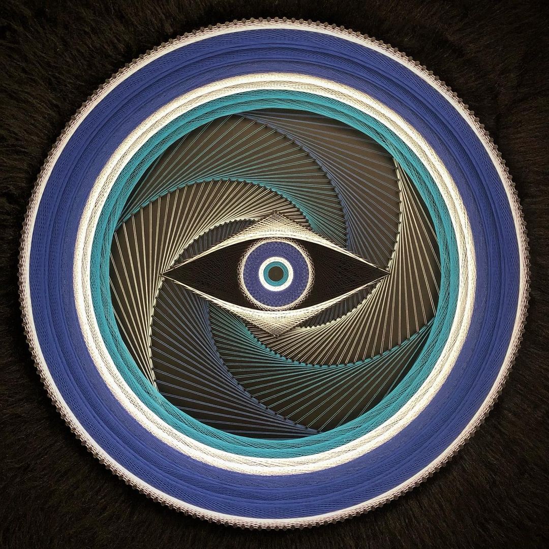 Sparkling Eye String Wall Art