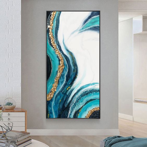 Seascape Abstract Resin Wall Art Painting
