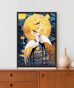 White Swan Acrylic LED Light Wall Art