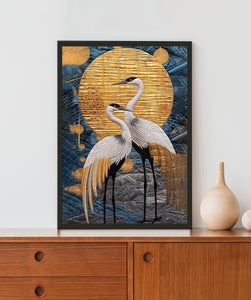 White Swan Acrylic LED Light Wall Art