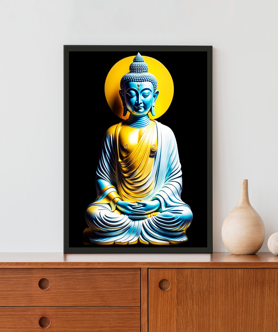 Enso Buddha Acrylic LED Light Wall Art