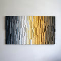 Sacred City Plank Wood Mosaic Wall Decor