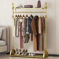 Gorgeous Golden Plate Modern Entryway Clothing Rack