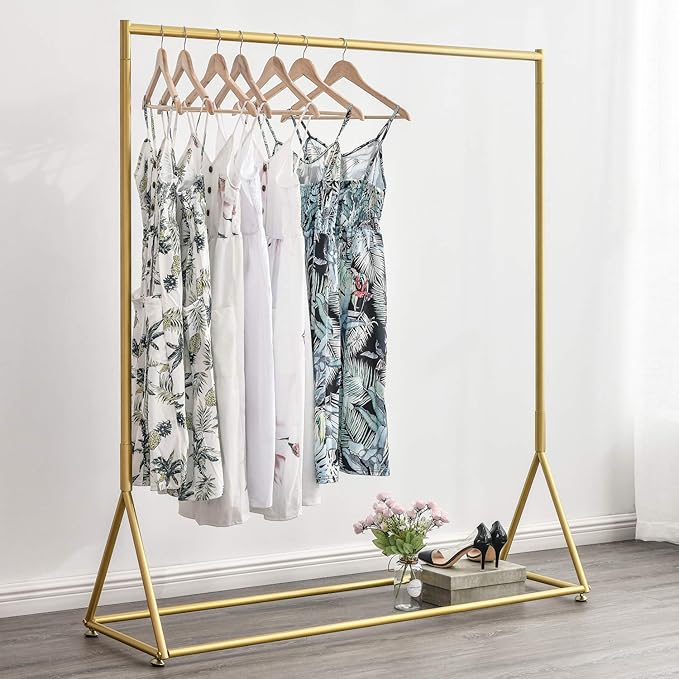 Gorgeous Gold piped Modern Entryway Clothing Rack