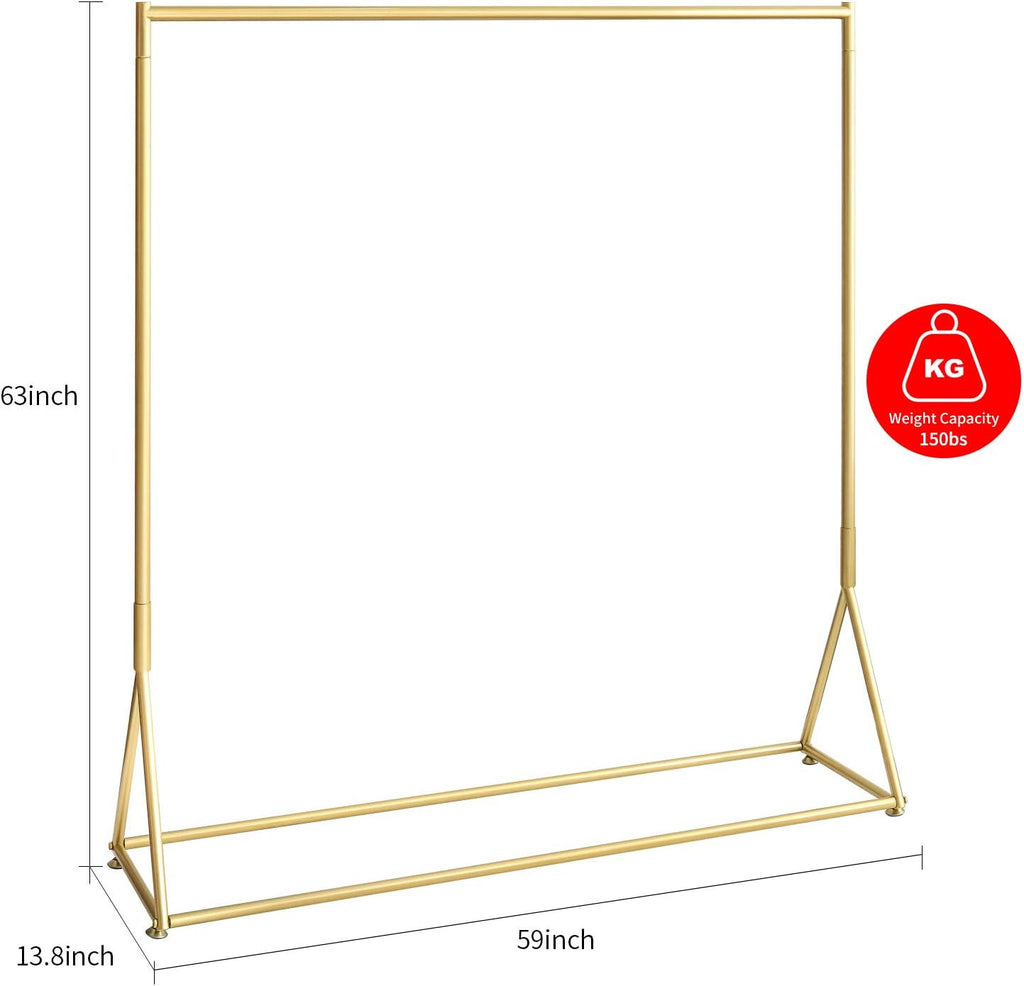 Gorgeous Gold piped Modern Entryway Clothing Rack