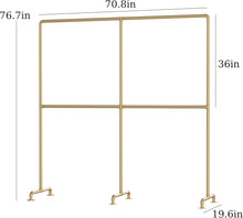 Load image into Gallery viewer, Double Rod Clothes Rack Modern Entryway Clothing Rack
