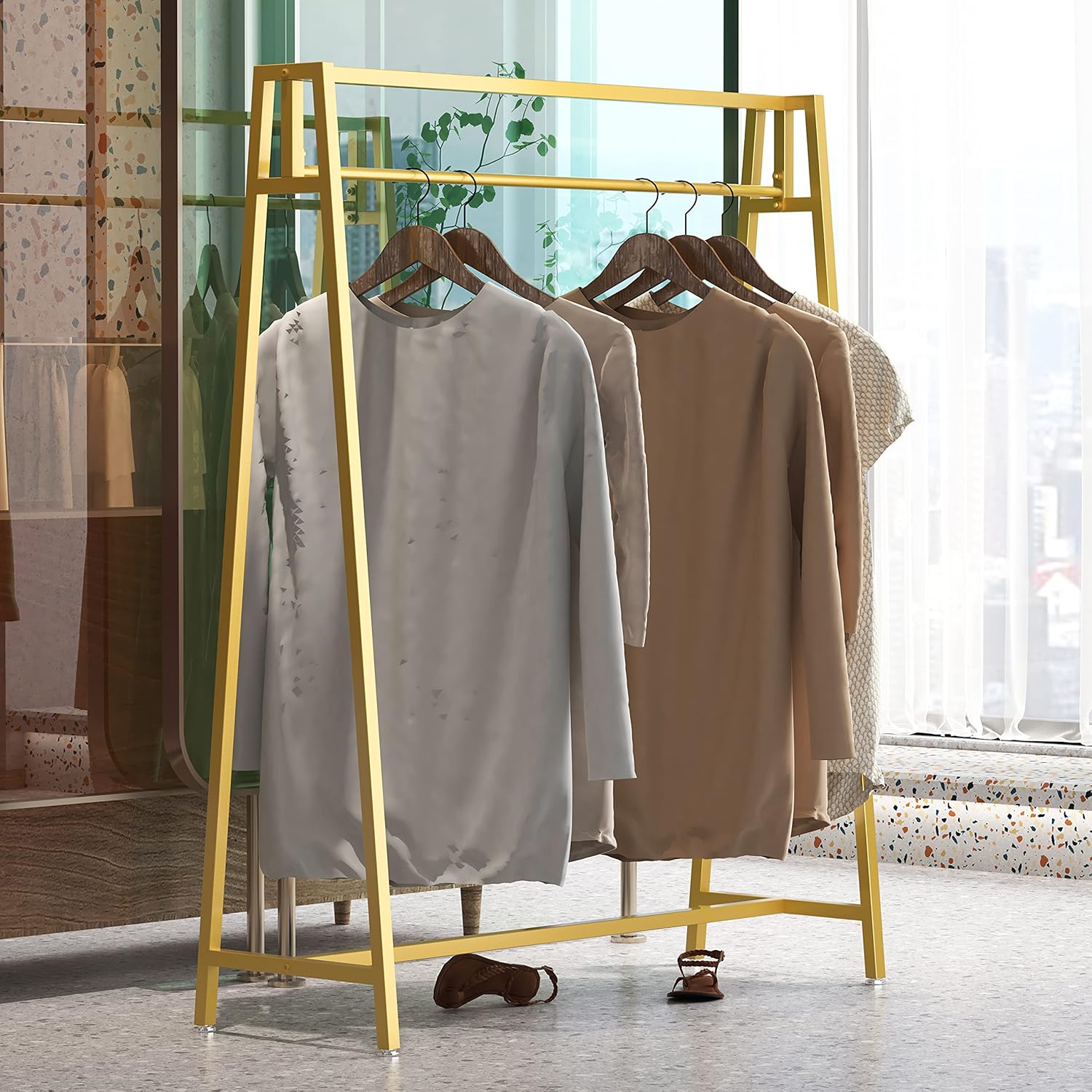 Modern Metal Heavy Duty Garment Rack