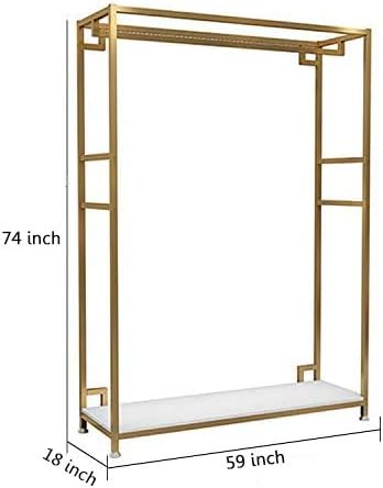 Stylish Golden Plated Modern Entryway Clothing Rack