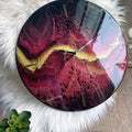 Modern Abstract Volcano Epoxy Resin Wall Clock