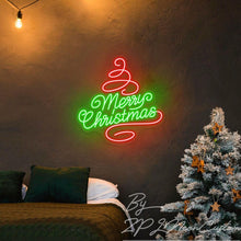 Load image into Gallery viewer, Wish You Merry Christmas Neon Sign
