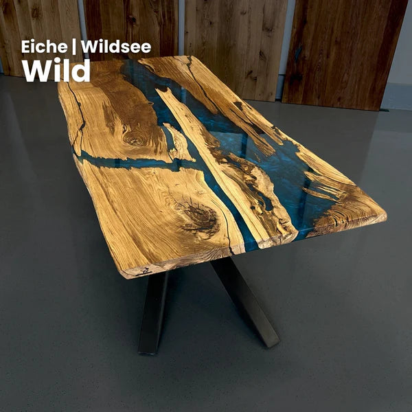 Wild Rive Epoxy Resin Dining Table