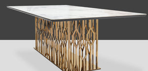 Modern Elegant White Marble Coffee Table
