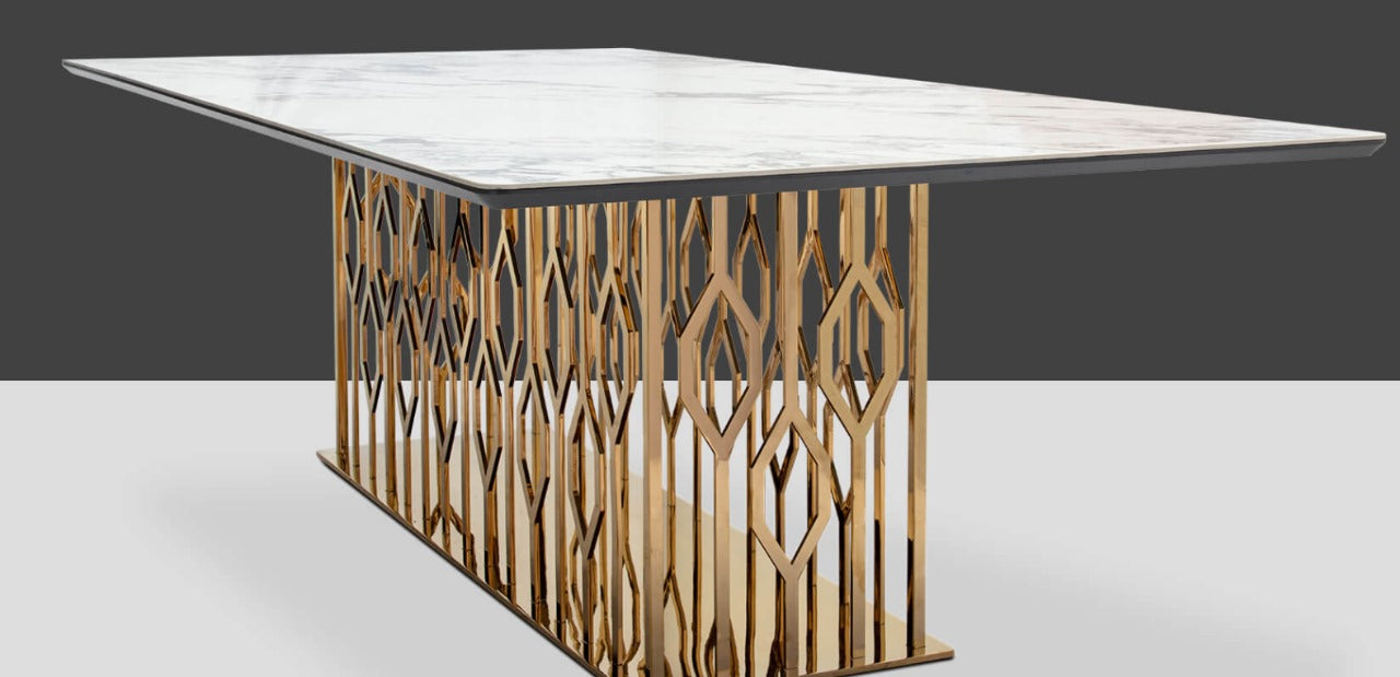 Modern Elegant White Marble Coffee Table