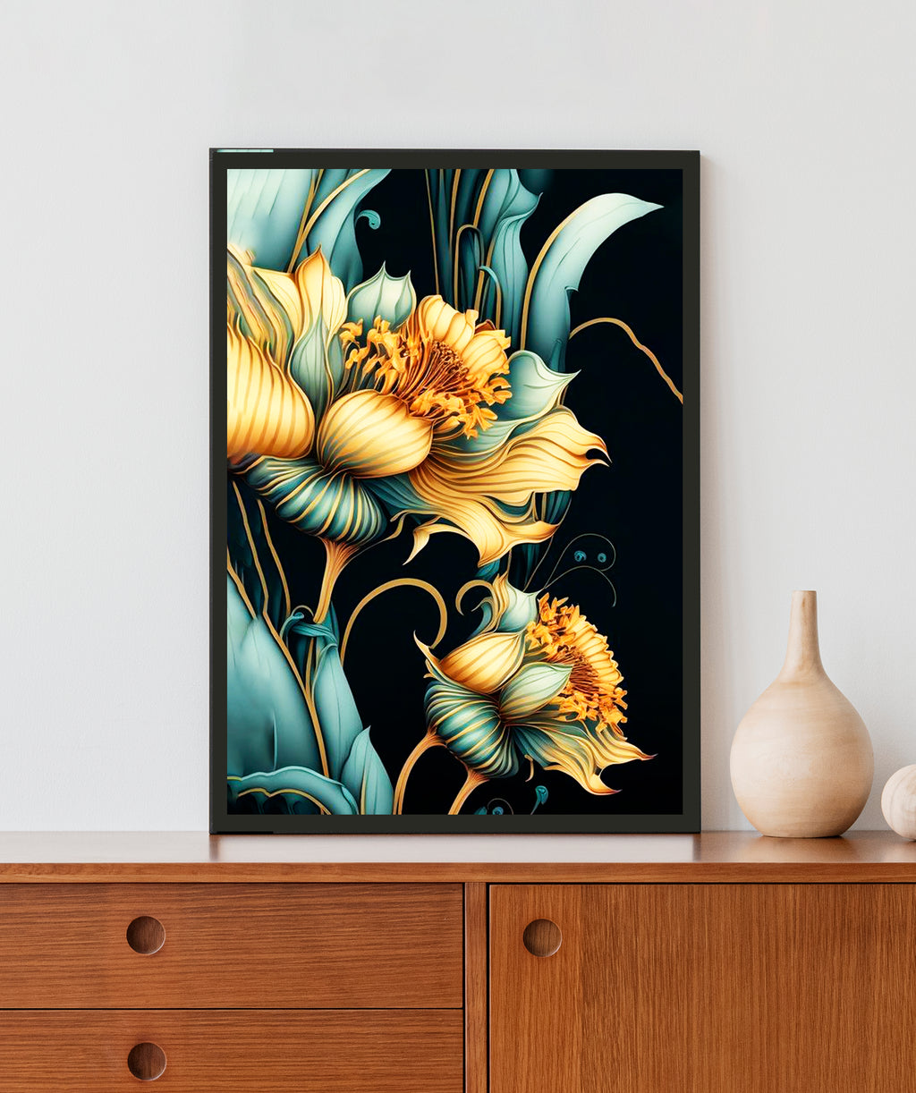 Refreshing Flower Acrylic LED Light Wall Art