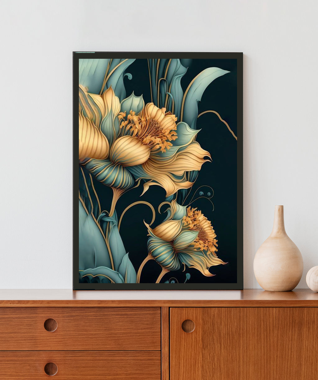 Refreshing Flower Acrylic LED Light Wall Art