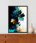 Blue Flower Acrylic LED Light Wall Art