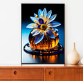 Sparkling Lotus Acrylic LED Light Wall Art