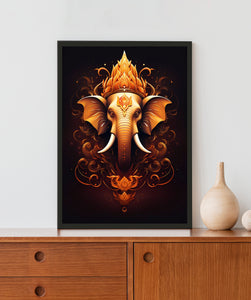 Ganapati Bappa Acrylic LED Light Wall Art