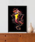 Lord Ganesha Acrylic LED Light Wall Art