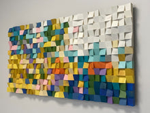 Load image into Gallery viewer, Wood Block 3D Mosaic Wall Decor
