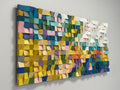 Wood Block 3D Mosaic Wall Decor