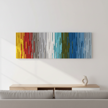 Load image into Gallery viewer, Modern Coastal Ombre Wall Art Plank Wood Mosaic Wall Decor
