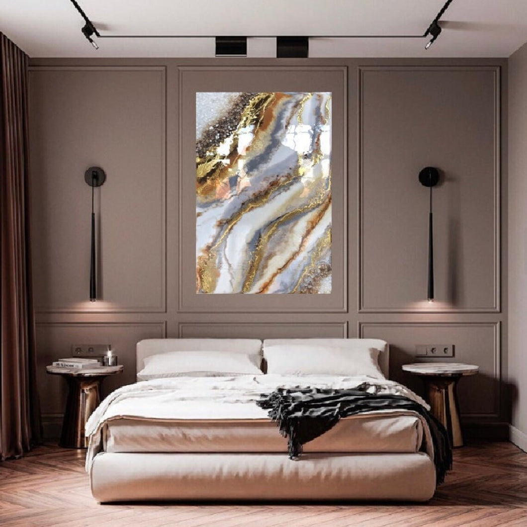 Geode Abstract Resin Wall Art Painting