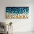 WONDERFUL BEACH WOOD MOSAIC WALL DECOR