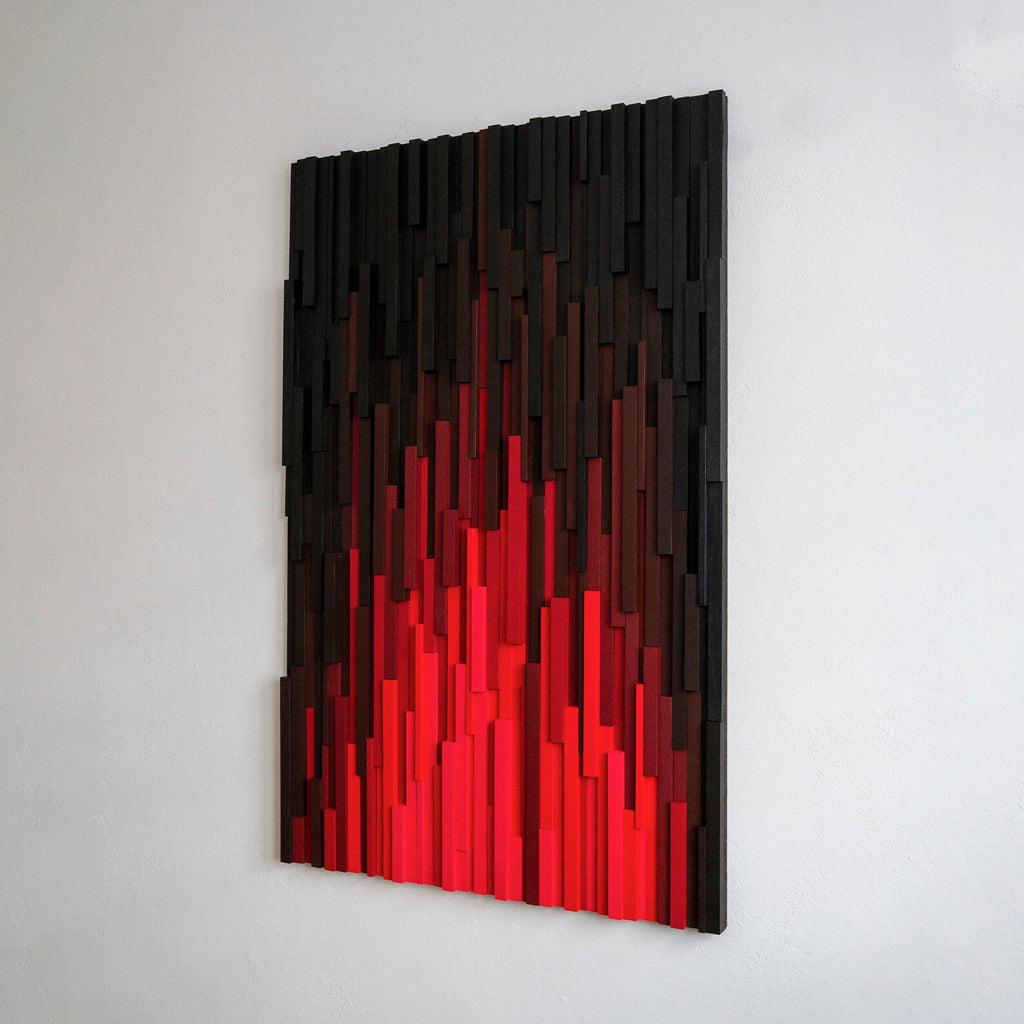 Sin City Plank Wood Mosaic Wall Decor