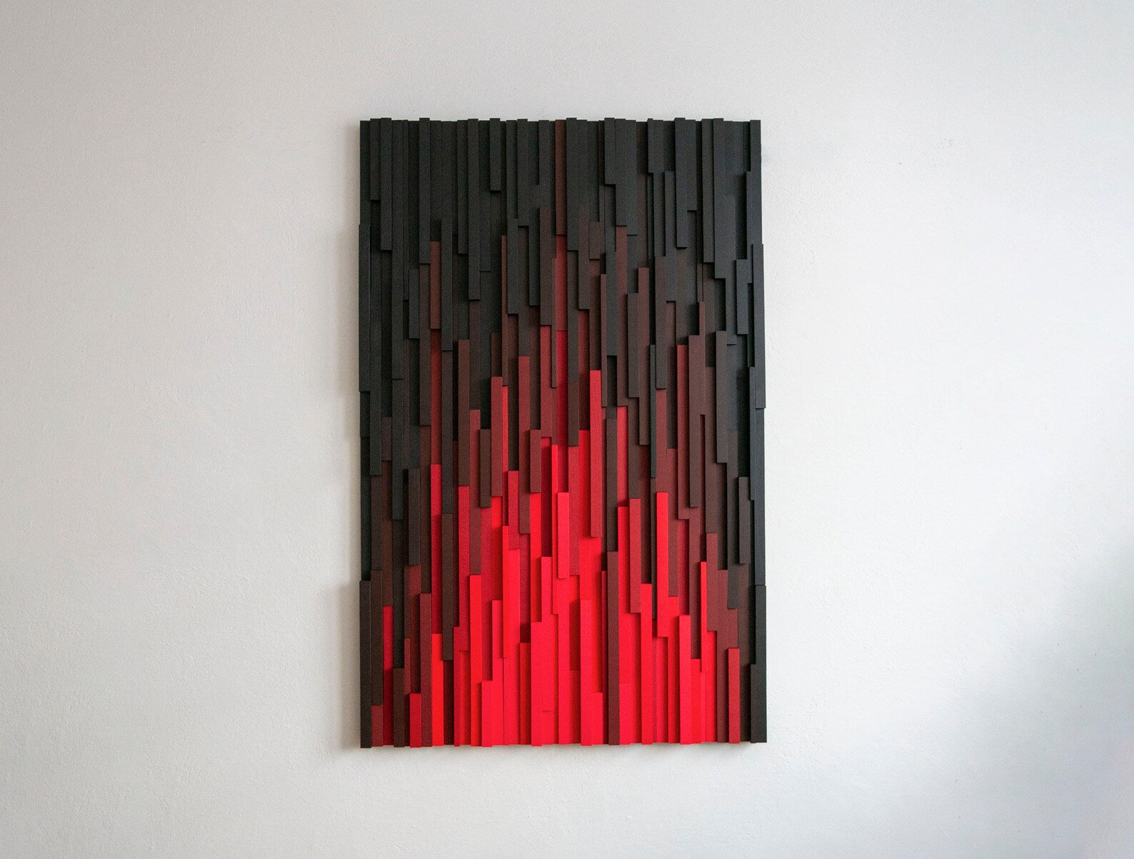 Sin City Plank Wood Mosaic Wall Decor