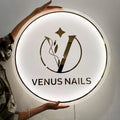 Modern Unique Clear Acrylic Sign with Led Neon Light