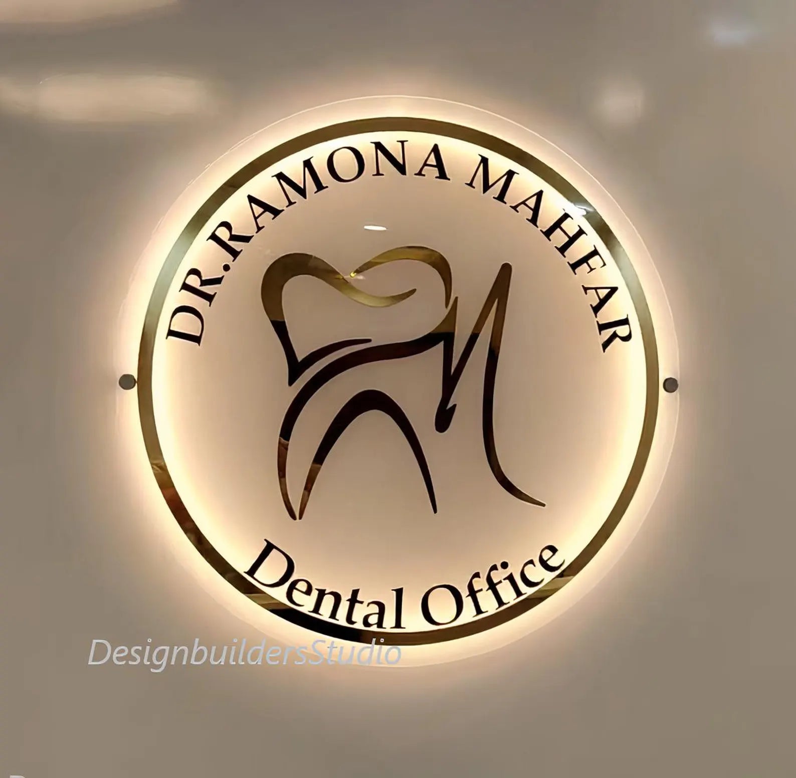 Unique Clear Acrylic Sign with Led Neon Light