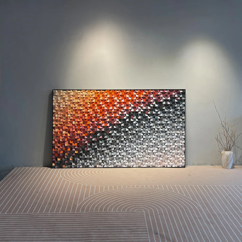 Spice In The Ice Wood Mosaic Wall Decor