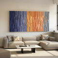 Modern Vaibrant Geometric Plank Wood Mosaic Wall Décor