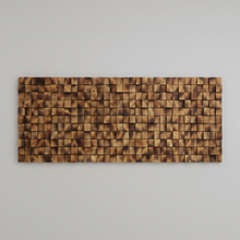 Load image into Gallery viewer, VINTAGE BURNT WOOD MOSAIC WALL DECOR
