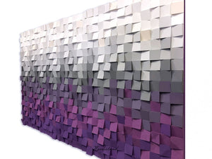 Lavender Love Wood Mosaic Wall Decor