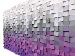 Lavender Love Wood Mosaic Wall Decor