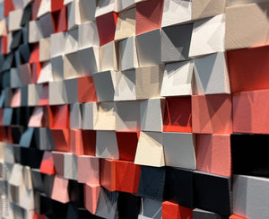 We Are On Moon Wood Mosaic Wall Decor