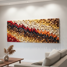 Load image into Gallery viewer, Call Me Honey Wood Mosaic Wall Decor

