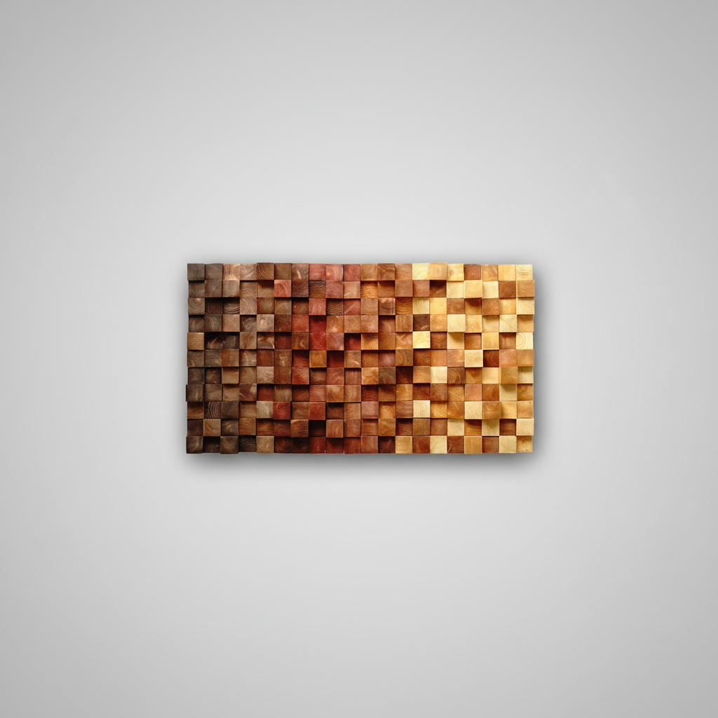 Fall Wood Mosaic Wall Decor