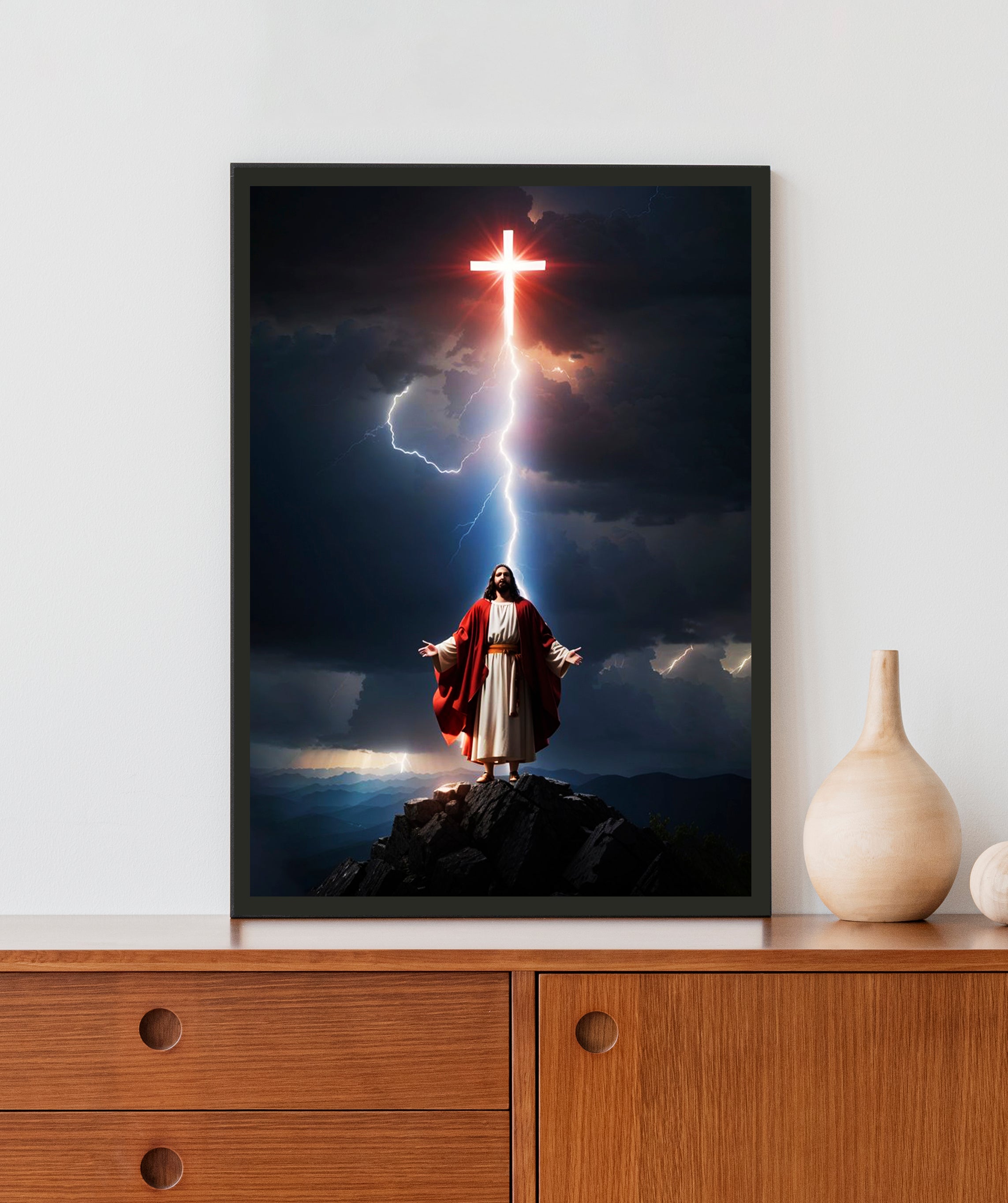 Jesus Acrylic LED Light Wall Art