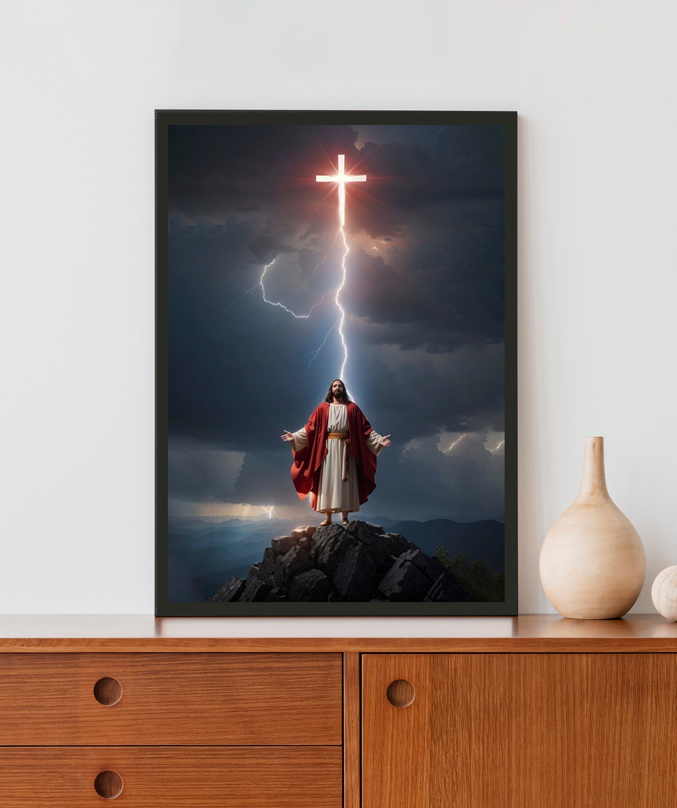 Jesus Acrylic LED Light Wall Art