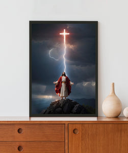 Jesus Acrylic LED Light Wall Art