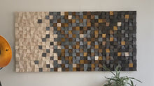 Load and play video in Gallery viewer, Mosaic Fusion Wood Mosaic Wall Decor
