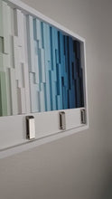 Load and play video in Gallery viewer, Verdant Horizon Wall Hook Rack Plank Wood Mosaic Wall Decor
