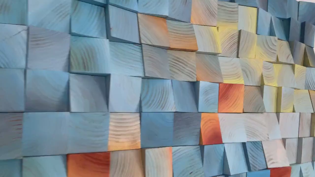 Sunflower Wood Mosaic Wall Decor