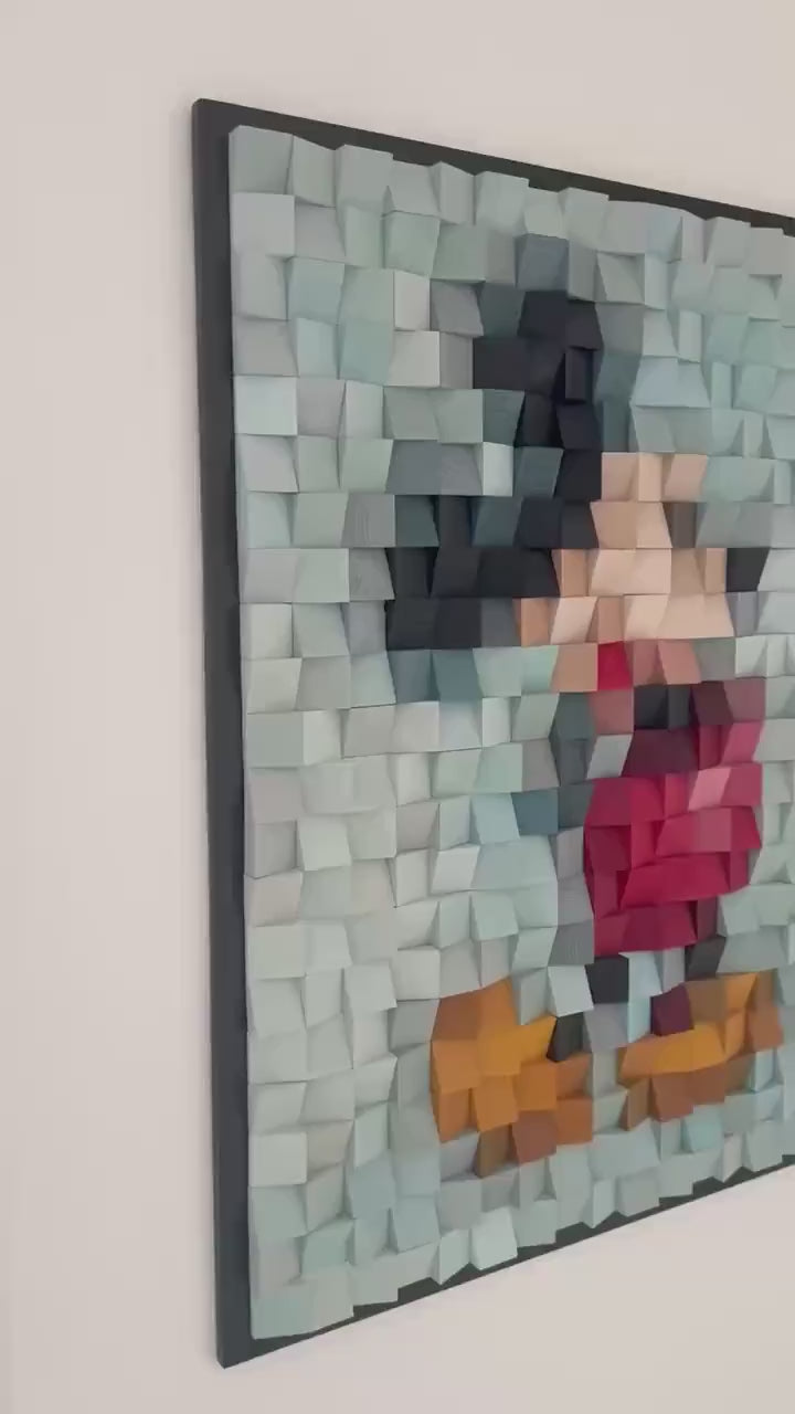 Mickey Mouse Wood Mosaic Wall Decor